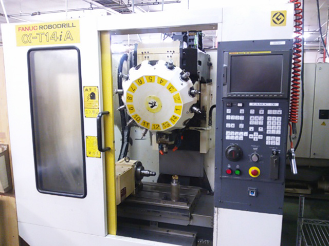 ▲MC4軸加工機　FANUC　α-T14iA