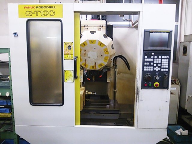 ▲MC4軸加工機 FANUC α-T10C